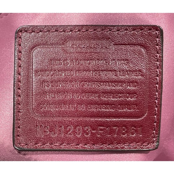 Authentic Coach Leather Hobo Purse with Chain-Linked Strap - Picture 2 of 4